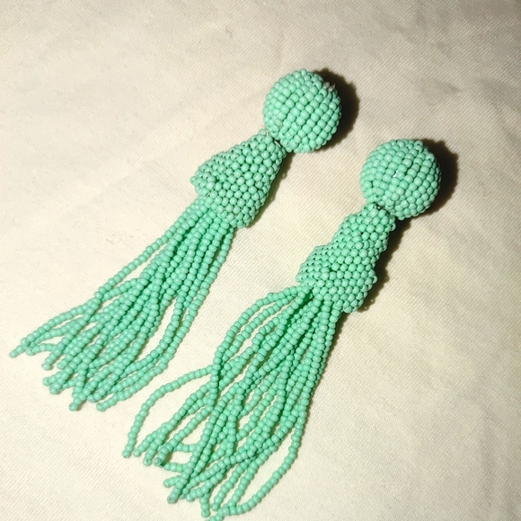 ʕ·ᴥ·ʔ Vintage Beaded Tassel Earrings - Picture 1 of 3